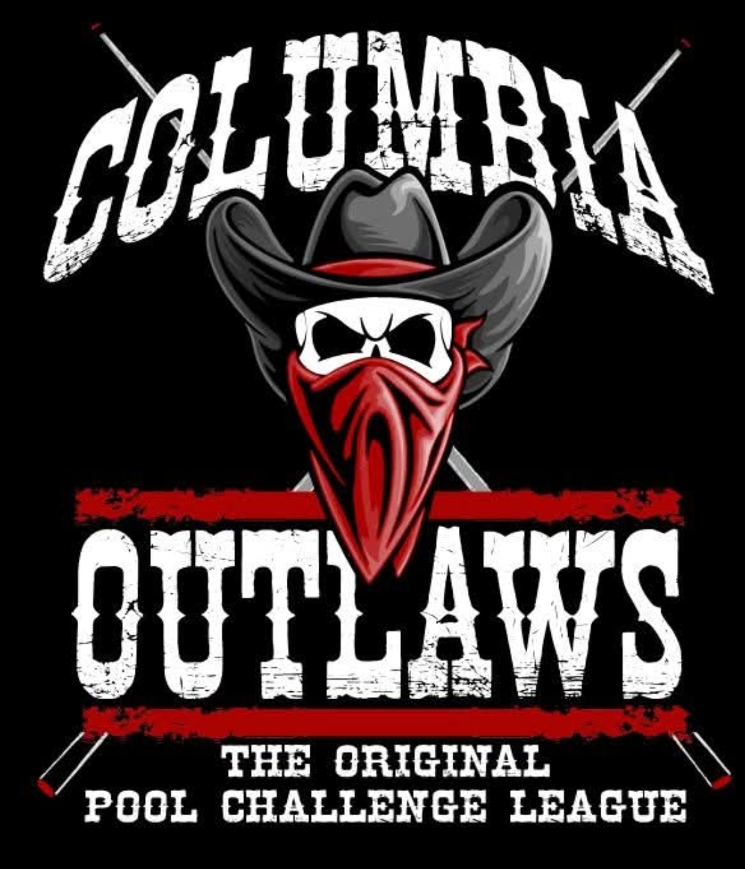 Columbia OutLaws Pool League Logo
